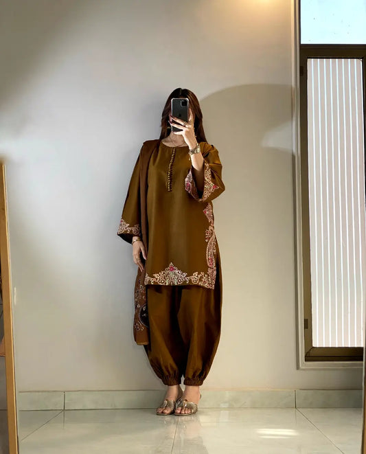 Rameen Embroidered 3Pcs
