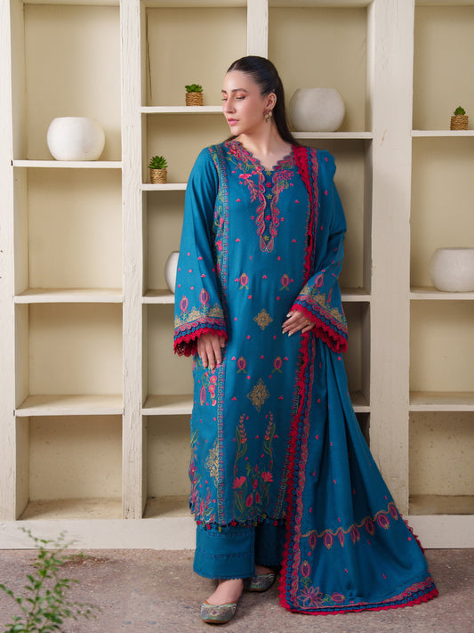 Alisha Embroidered 3Pcs (Winter Special)