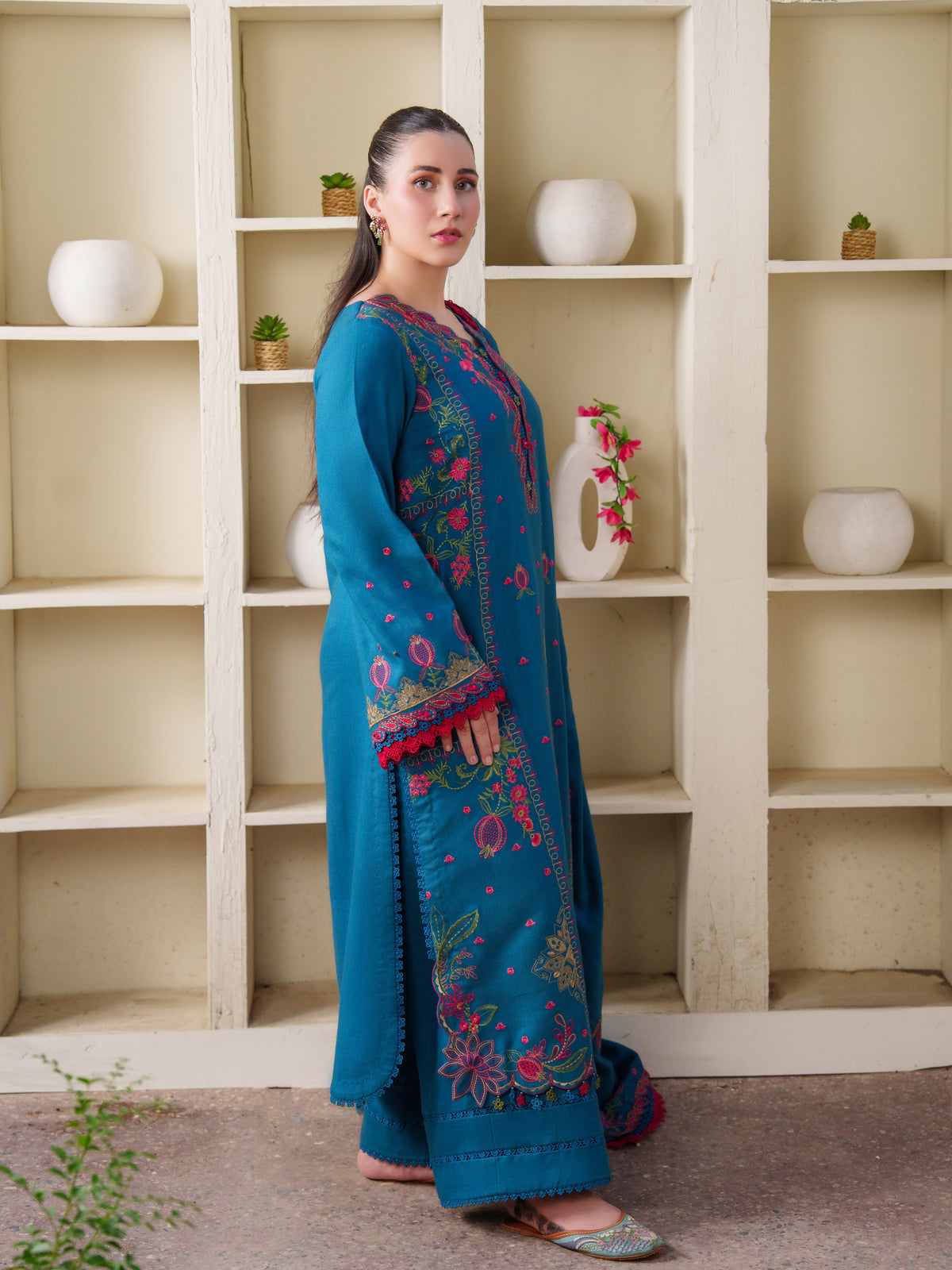 Alisha Embroidered 3Pcs (Winter Special)
