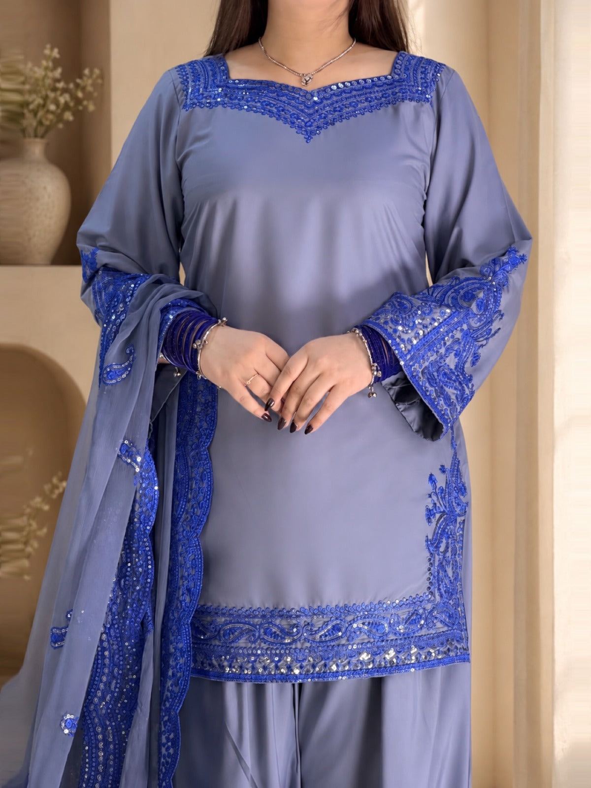 Fariha Embroidered 3Pcs