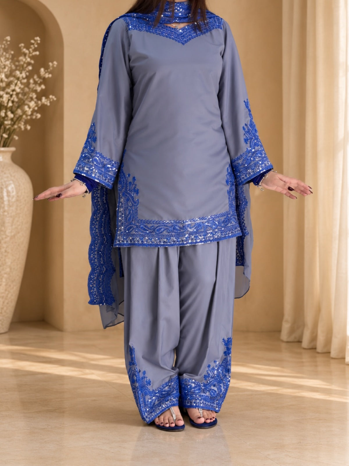 Fariha Embroidered 3Pcs